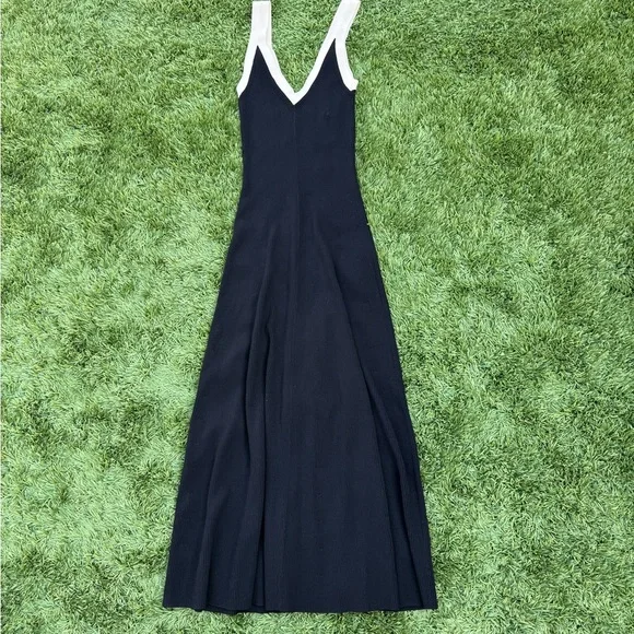 Like New Sandro Gabriella Two Tone Rib Knit Maxi Dress Like New Sandro Gabriella Two Tone Rib Knit Maxi Dress